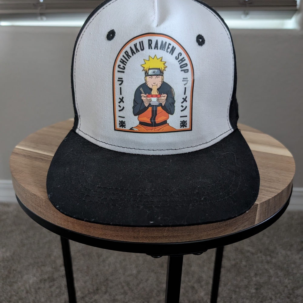 New Naruto Ichiraku Ramen Shop Black and White Cap